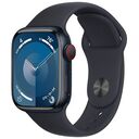APPLE Watch Series 9 GPS + Cellular, 41mm Aluminiumgehäuse, Mitternacht mit Sportarmband S/M, Mitternacht (MRHR3QF/A)