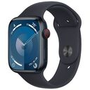 APPLE Watch Series 9 GPS + Cellular, 45mm Aluminium Case, Midnight with Sport Band M/L, Midnight (MRMD3QF/A)