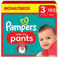 PAMPERS Baby-Dry Pants, Grösse 3 (6-11 kg), 192 Stück