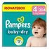 PAMPERS Baby Dry Einwegwindeln, Grösse 4 (9-14kg), 204 Stück