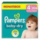 PAMPERS Baby Dry Einwegwindeln, Grösse 4 (9-14 kg), 204 Stück