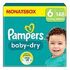 PAMPERS Baby-Dry Disposable Diapers, Size 6 (13-18kg), Pack of 148