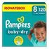 PAMPERS Baby Dry Disposable Diapers, Size 8 (17+ kg), Pack of 120