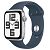 APPLE Watch SE (2. Generation) GPS, 44mm Aluminiumgehäuse, Silber mit Sportarmband M/L, Sturmblau (MREE3QF/A)
