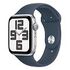 APPLE Watch SE (2nd Generation) GPS, 44mm Aluminium Case, Silver with Sport Band M/L, Storm Blue (MREE3QF/A)