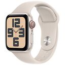 APPLE Watch SE (2nd Generation) GPS + Cellular, 40mm Aluminium Case, Starlight with Sport Band S/M, Starlight (MXGJ3QF/A)