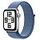 APPLE Watch SE (2nd Generation) GPS, 40mm Aluminium Case, Silver with Sport Loop, Winter Blue (MRE33QF/A)