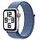 APPLE Watch SE (2nd Generation) GPS + Cellular, 40mm Aluminium Case, Silver with Sport Loop, Winter Blue (MRGQ3QF/A)