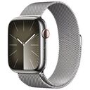 APPLE Watch Series 9 GPS + Cellular, 45mm Stainless Steel Case, Silver with Milanaise Loop, Silver (MRMQ3QF/A)