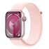 APPLE Watch Series 9 GPS + Cellular, 45mm Aluminium Case, Pink with Sport Loop, Light Pink (MRMM3QF/A)