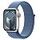 APPLE Watch Series 9 GPS + Cellular, 41mm Aluminium Case, Silver with Sport Loop, Winter Blue (MRHX3QF/A)