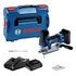 BOSCH GST 18V-155 SC Professional, L-BOXX with 2 Batteries (06015B0002)