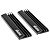 AKASA M.2 SSD Heatsink, 2-pack, Black (A-M2HS01-KT02)