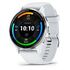 GARMIN Venu 3, 45mm, Steinweiss/Silber, Silikonarmband (010-02784-00)