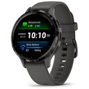 GARMIN Venu 3S, 41mm, Pebble Gray/Slate, Silicone Band (010-02785-00)