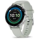 GARMIN Venu 3S, 41mm, Salbeigrau/Silber, Silikonarmband (010-02785-01)