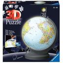 3D Puzzle Globe with Light - 548 Pieces (Ravensburger)