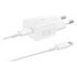 SAMSUNG Fast Charging Adapter with Data Cable, White (EP-T2510XWEGEU)