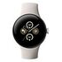 GOOGLE Pixel Watch 2 LTE, 41mm Aluminiumgehäuse, Polished Silver mit Sportarmband Porcelain