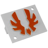 BITFENIX Logo for Shinobi, White / Orange (BFC-SNB-150-OLOG-SP)