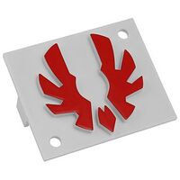 BITFENIX Logo for Shinobi, White / Red (BFC-SNB-150-RLOG-SP)