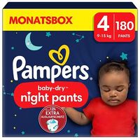 PAMPERS Baby-Dry Night Pants, Grösse 4 (9-14 kg), 180 Stück