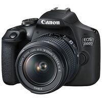 CANON EOS 2000D Kit, EF-S 18-55mm III + EF 75-300mm III, Black (2728C051)