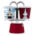 BIALETTI Mini Express Margrite (inkl. 2 Kaffeebecher) - 2 Tassen, Rot