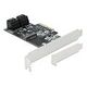 DELOCK 4 Port SATA and 1 Slot M.2 Key B PCI Express x4 Card (90396)