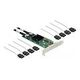 DELOCK 8 Port SATA PCI Express x8 Card (90061)
