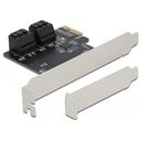 DELOCK 4 Port SATA PCI Express x1 Card (90010)