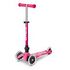 MICRO MOBILITY Kickboard Mini Micro Deluxe Foldable LED, Pink (MMD197)