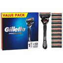 GILLETTE ProGlide Rasierer + 10 Klingen