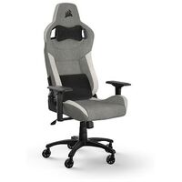 CORSAIR T3 RUSH 2023 Gaming Chair, Grey / White (CF-9010058-WW)