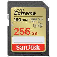 SANDISK Extreme SDXC, UHS-I U3, 256GB (SDSDXVV-256G-GNCIN)
