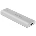 DELOCK Externes Gehäuse USB 3.1 (Typ-C), Silber (42634)
