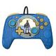 PDP Rematch Wired Controller, Hyrule Blue, Nintendo Switch (500-134-HLBL)