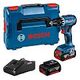 BOSCH GSR 18V-45 Professional, incl. 2x 3.0Ah Akku, Ladegerät + L-BOXX (06019K3204)