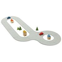 PLANTOYS PlanWorld - Strassen- und Schienenset aus Gummi, Medium (6209)