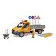 BRUDER MB Sprinter Municipal Vehicle including Light and Sound Module, Driver and Accessories (02677)