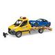 BRUDER MB Sprinter Car Transporter with Light & Sound Module and Roadster (02675)