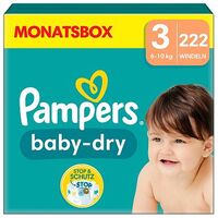PAMPERS Baby Dry Einwegwindeln, Grösse 3 (6-10 kg), 222 Stück