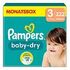 PAMPERS Baby Dry Einwegwindeln, Grösse 3 (6-10kg), 222 Stück