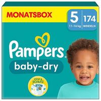 PAMPERS Baby Dry Einwegwindeln, Grösse 5 (11-16 kg), 174 Stück