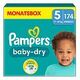 PAMPERS Baby Dry Einwegwindeln, Grösse 5 (11-16 kg), 174 Stück
