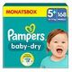 PAMPERS Baby Dry Einwegwindeln, Grösse 5+ (12-17 kg), 168 Stück