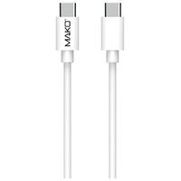 MAKO USB C to USB C Cable, 60W, 1.0m, White (MACA0024)
