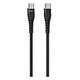 MAKO USB C to USB C Rugged Cable, 60W, 1.0m, Black (MACA0028)