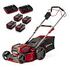 EINHELL Cordless Lawn Mower GP-CM 36/47 S Li BL (4 x 4.0Ah) (3413310)