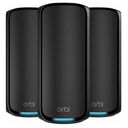NETGEAR Orbi 970 Serie Quad-Band WiFi 7 Mesh-System, 3er Set, Schwarz (RBE973SB-100EUS)